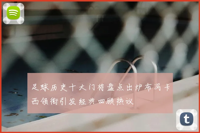 足球历史十大门将盘点出炉布冯卡西领衔引发经典回顾热议